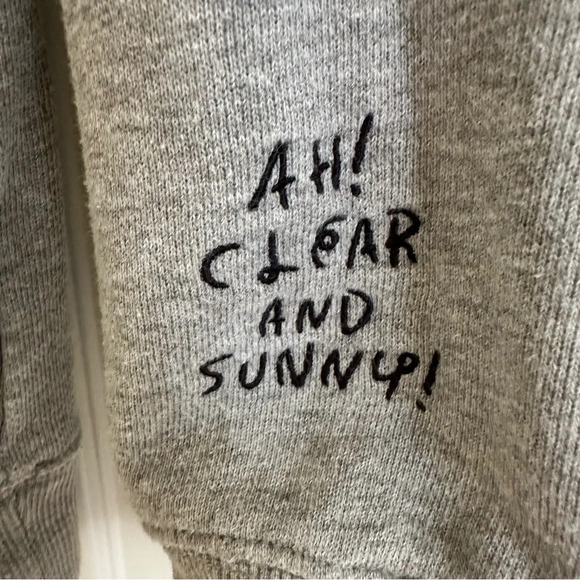 Uniqlo Kids 11-12 Peanuts X Yu Nagaba Gray Snoopy Crewneck Sweatshirt Joe Cool - Picture 4 of 6